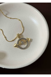 Heliophilia Silver Collar de Acero Dorado